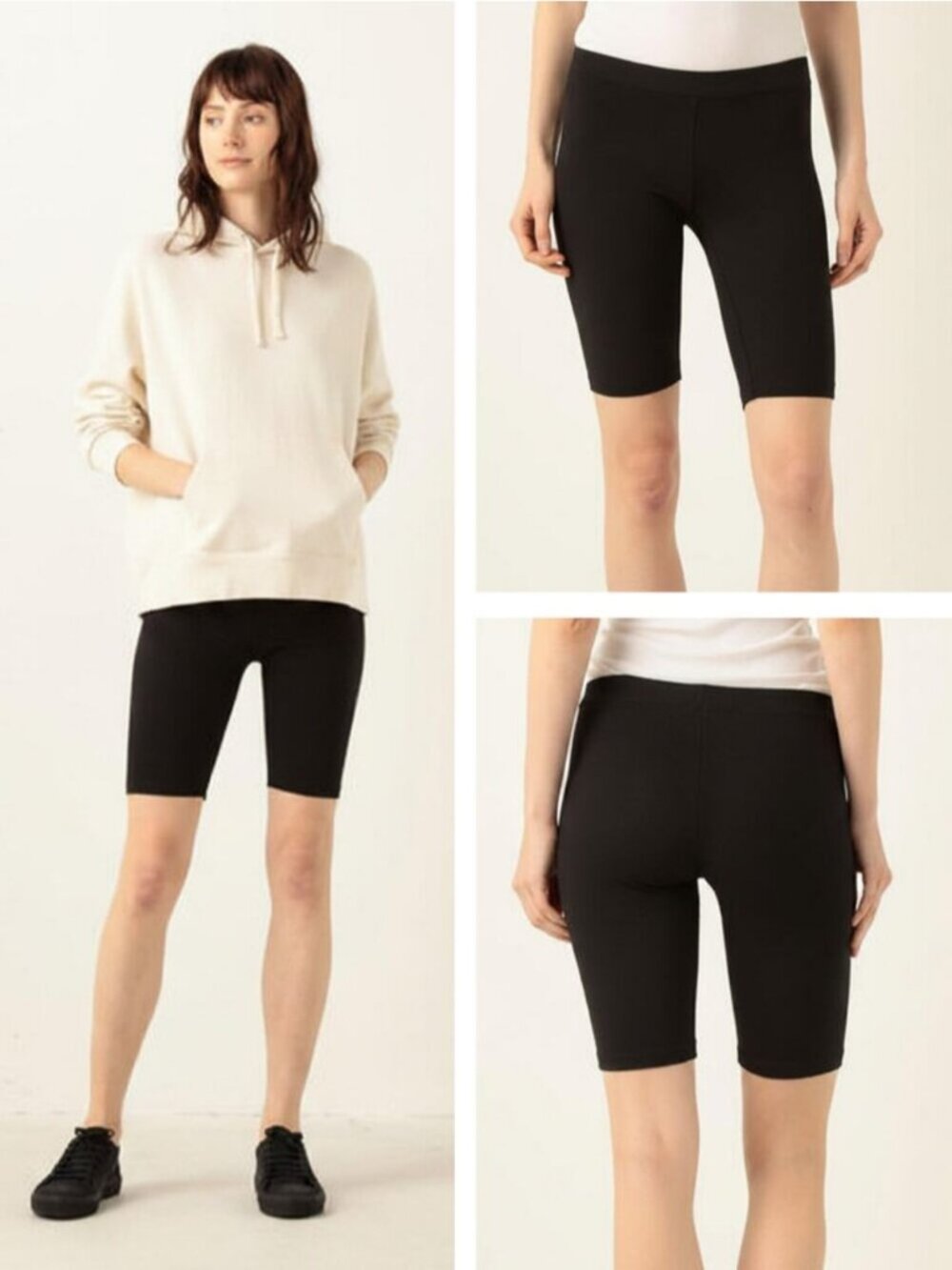 NWT JAMES PERSE Stretch Jersey Bike Short Black Size Small